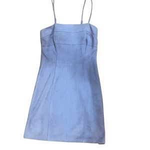 Purple suede intermix dress